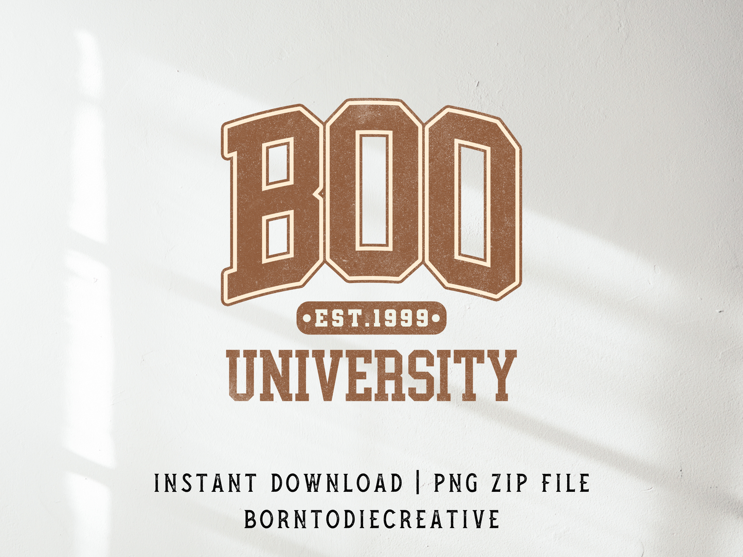 Boo University College Sublimation Graphic Design | Instant Download | Png Zip File | Clipart Circuit Print Transfer Cut File