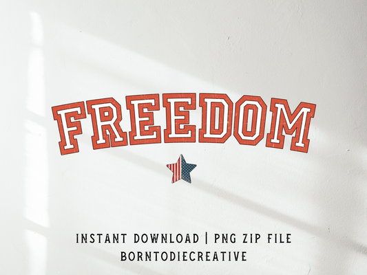 Freedom Retro Vintage United States American Fourth Of July Memorial Independence Day Sublimation Silhouette Graphic Design | Instant Download | Png Zip File | Clipart Circuit Print Transfer Cut File