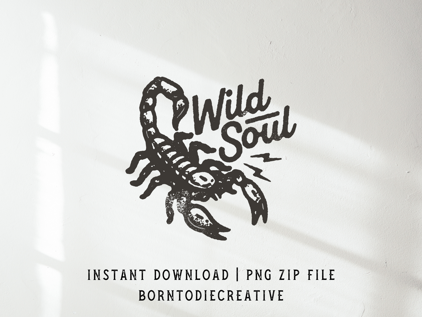 Wild Soul Retro Groovy Scorpion Cartoon Sublimation Graphic Design | Instant Download | Png Zip File | Clipart Circuit Print Transfer Cut File