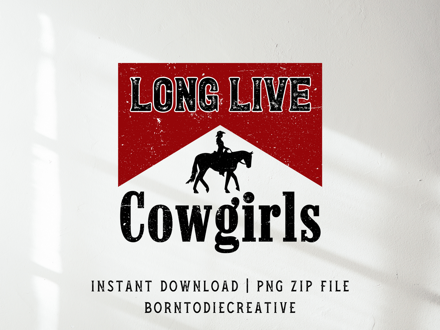 Long Live Cowgirls Retro Cigarette Box Western Horse Rider Country Sublimation Graphic Design | Instant Download | Png Zip File | Clipart Circuit Print Transfer Cut File