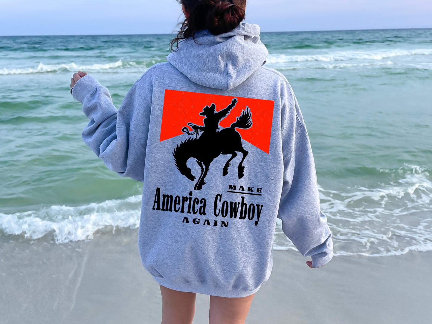 Make America Cowboy Again Retro Western Cigarette Box Bucking Horse Sublimation Graphic Design | Instant Download | Png Zip File | Clipart Circuit Print Transfer Cut File