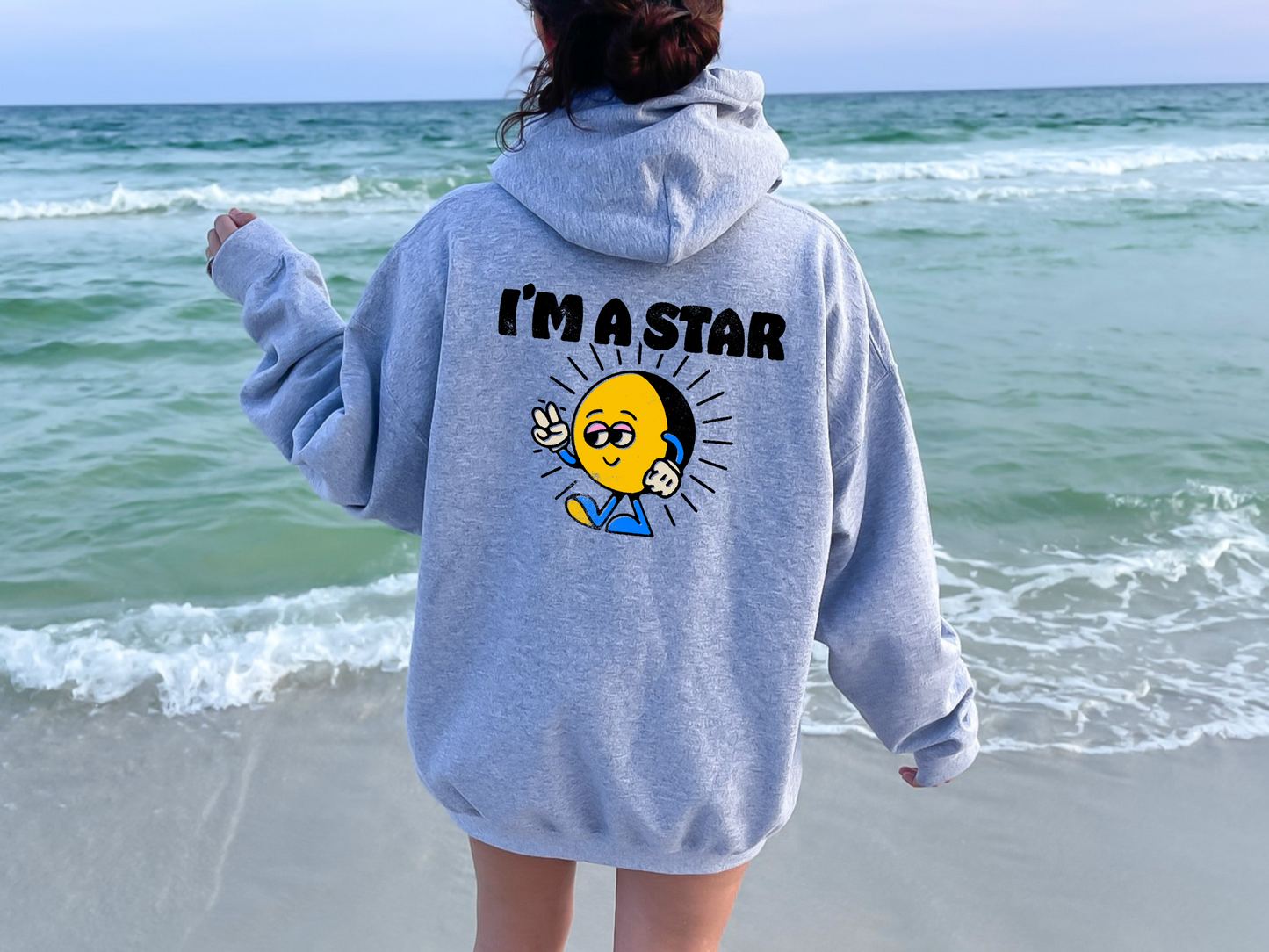 I’m A Star Retro Groovy Cartoon Stoner Sublimation Graphic Design | Instant Download | Png Zip File | Clipart Circuit Print Transfer Cut File