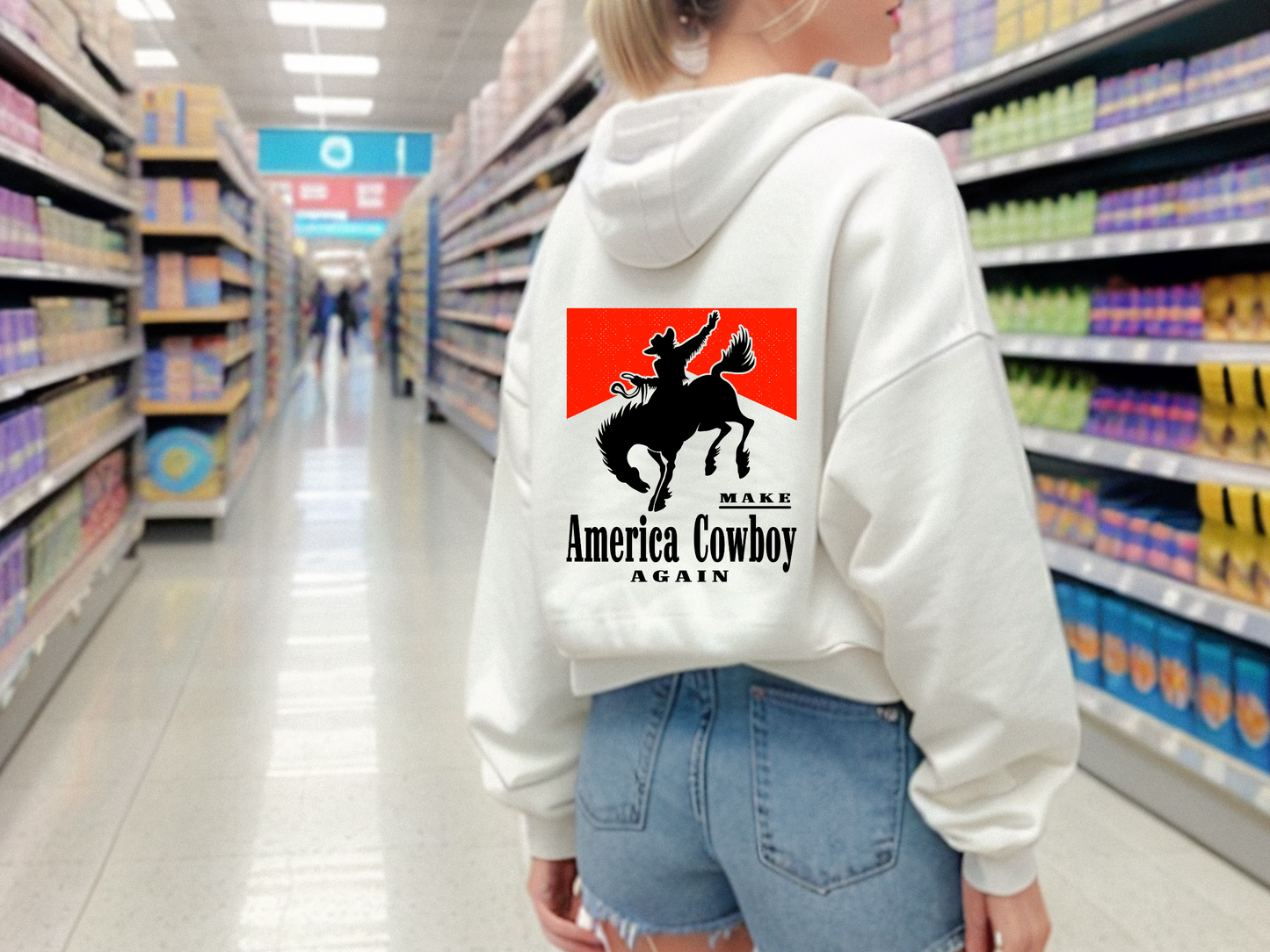 Make America Cowboy Again Retro Western Cigarette Box Bucking Horse Sublimation Graphic Design | Instant Download | Png Zip File | Clipart Circuit Print Transfer Cut File