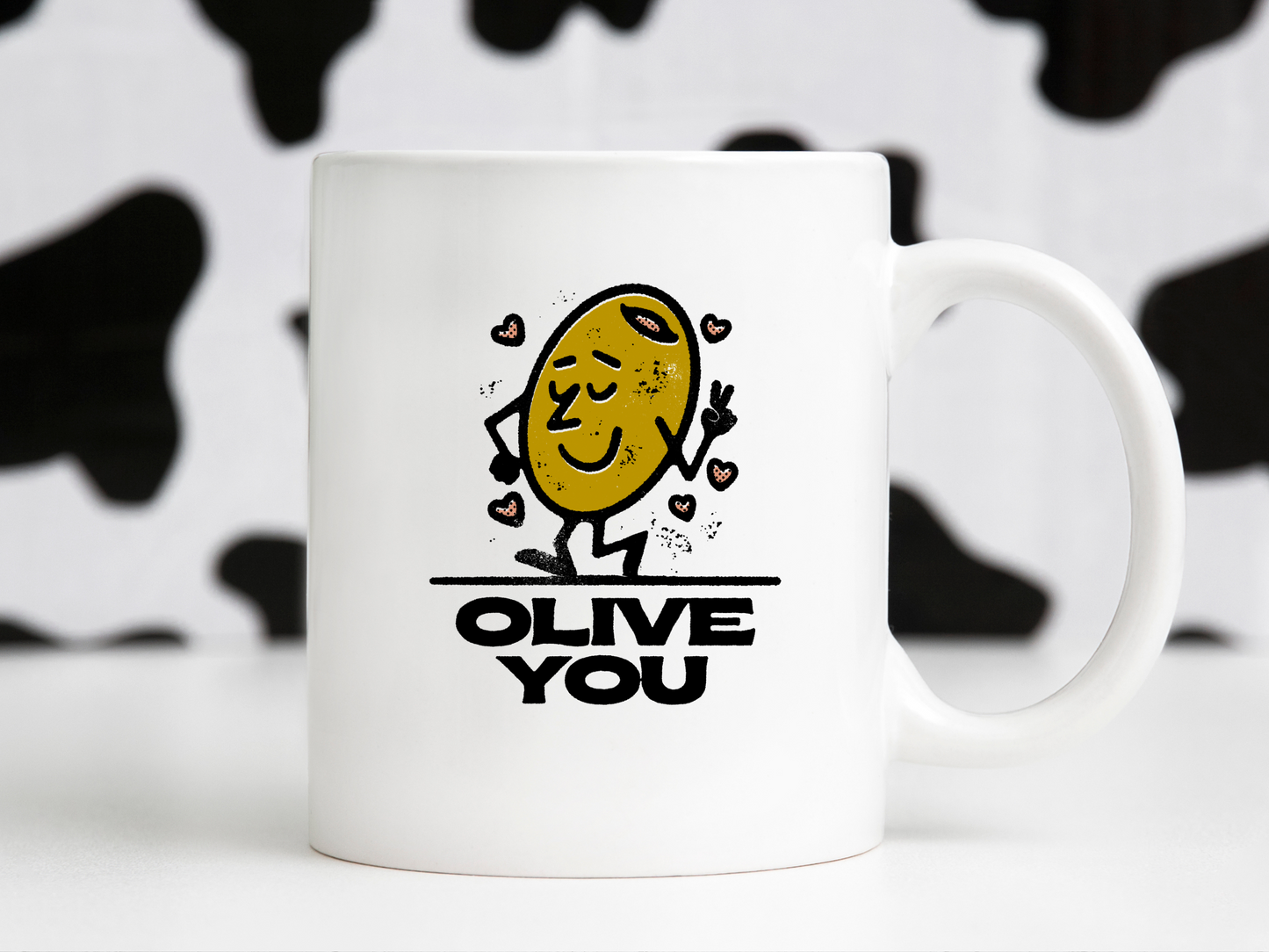 Olive You Funny Retro Groovy Hipster Cartoon Mascot Sublimation Graphic Design | Instant Download | Png Zip File | Clipart Circuit Print Transfer Cut File