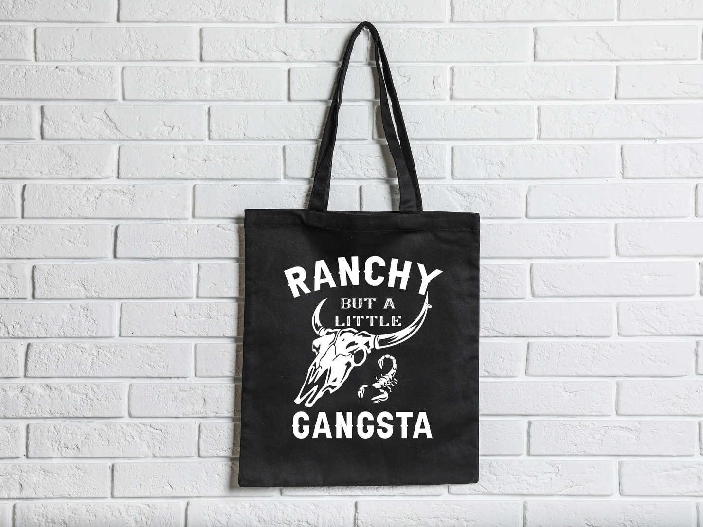 Ranchy But A Little Gangster Retro Western Cowboy Scorpion Skull Sublimation Graphic Design | Instant Download | Png Zip File | Clipart Circuit Print Transfer Cut File