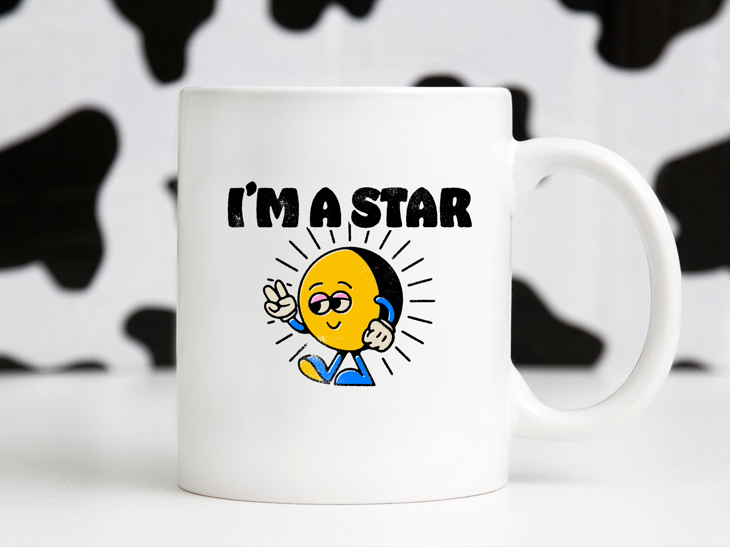 I’m A Star Retro Groovy Cartoon Stoner Sublimation Graphic Design | Instant Download | Png Zip File | Clipart Circuit Print Transfer Cut File