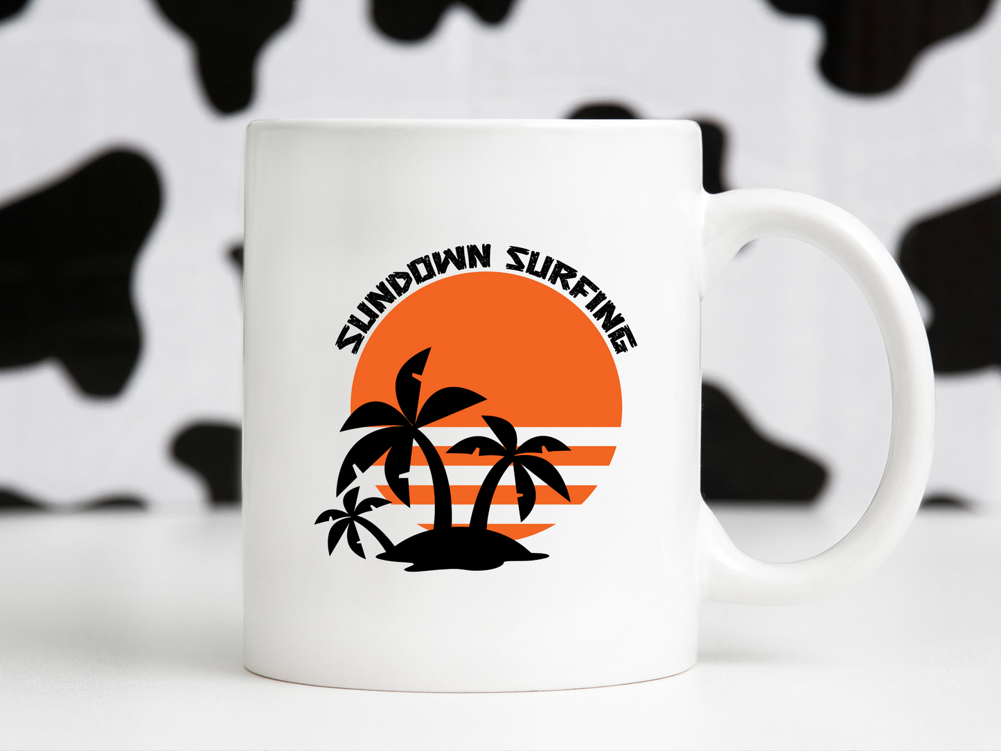 Sundown Surfing Retro Vintage Summer Beach Palm Tree Island Sublimation Silhouette Graphic Design | Instant Download | Png Zip File | Clipart Circuit Print Transfer Cut File