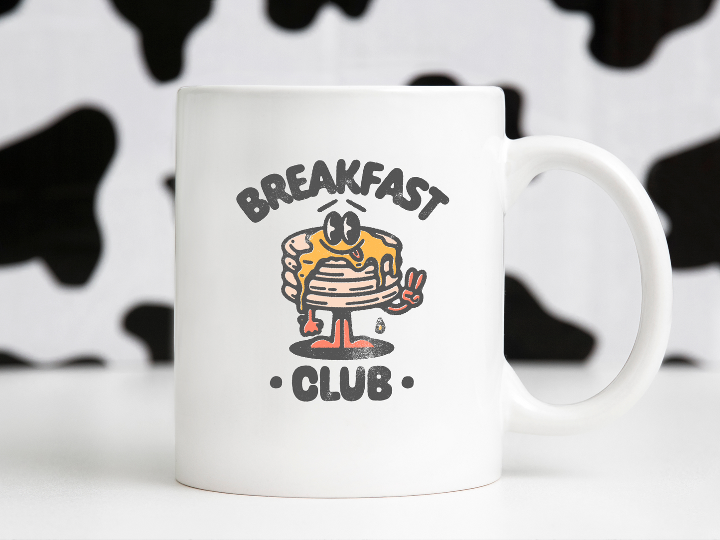 Breakfast Club Retro Groovy Cartoon Pancake Mascot Sublimation Graphic Design | Instant Download | Png Zip File | Clipart Circuit Print Transfer Cut File