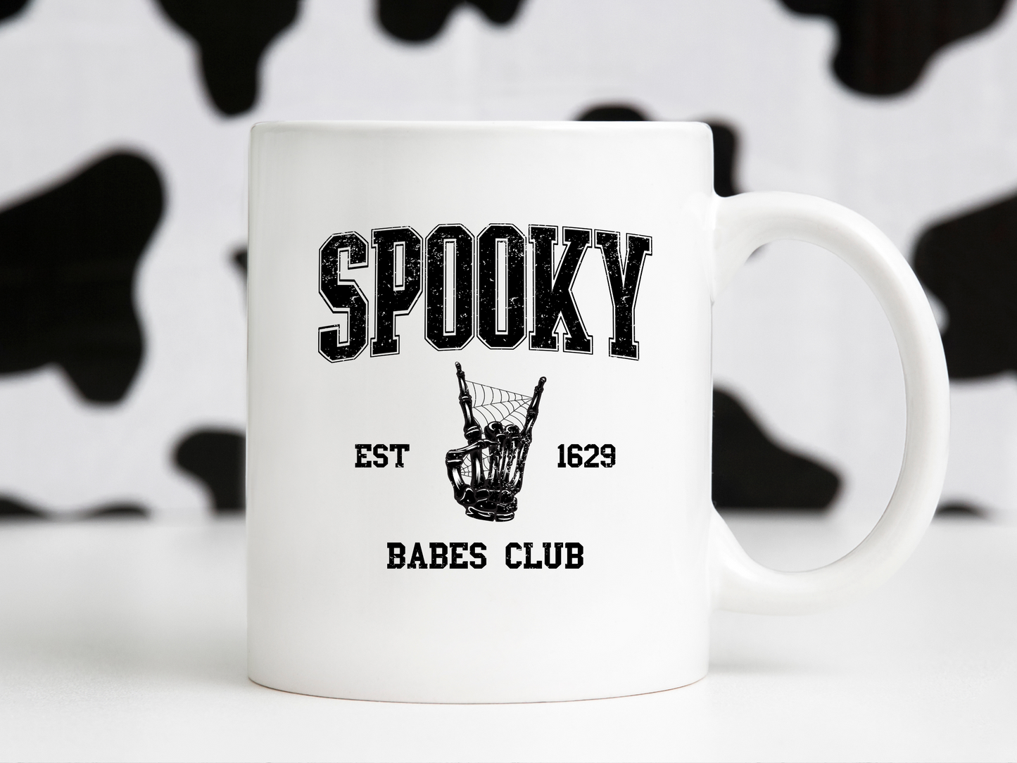 Spooky Babes Club Est 1629 Retro Vintage Scary Halloween College Varsity Skeleton Sublimation Silhouette Graphic Design | Instant Download | Png Zip File | Clipart Circuit Print Transfer Cut File