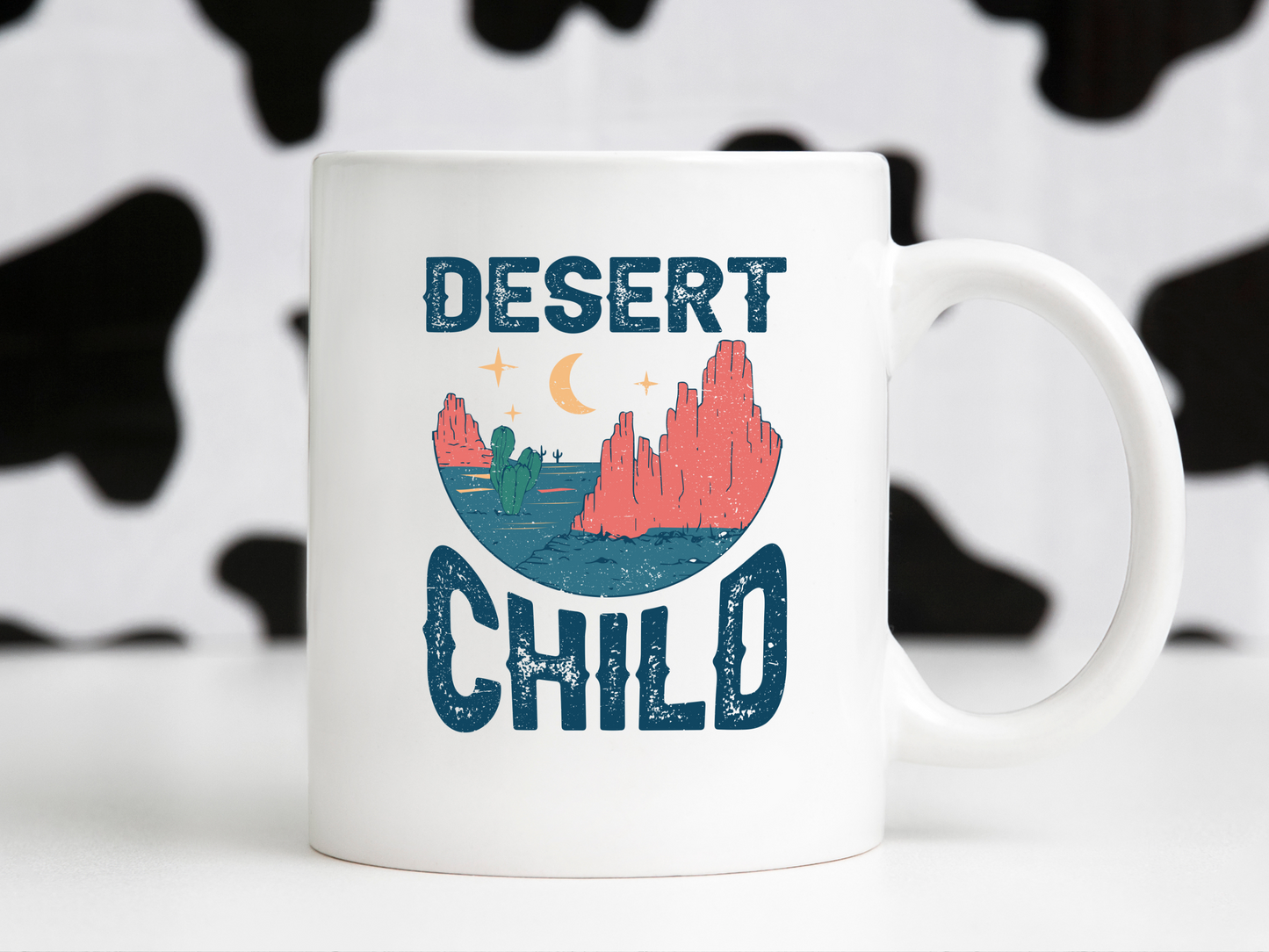 Desert Child Retro Western Cowboy Country Landscape Sublimation Graphic Design | Instant Download | Png Zip File | Clipart Circuit Print Transfer Cut File