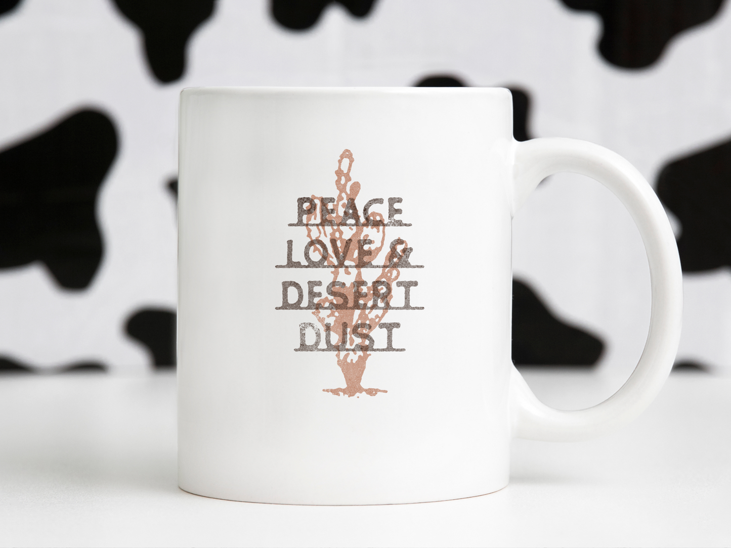 Western Cactus Peace Love & Desert Dust Sublimation Graphic Design | Instant Download | Png Zip File | Clipart Circuit Print Transfer Cut File