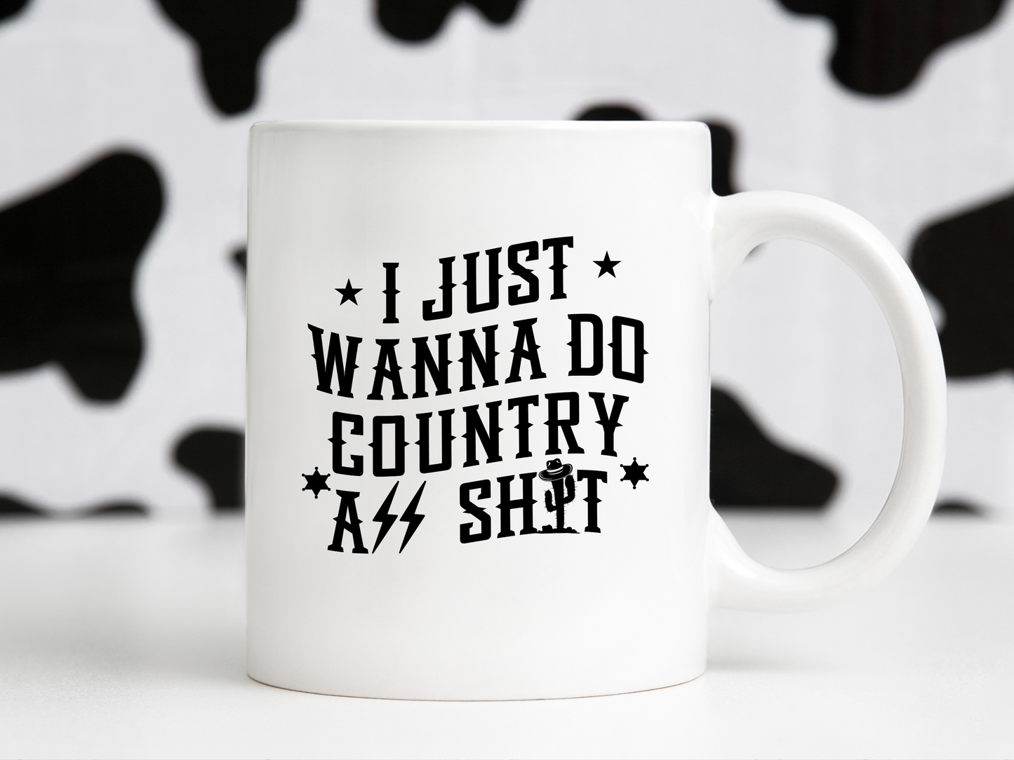 I Just Wanna Do Country Ass Shit Western Cowboy Retro Sublimation Graphic Design | Instant Download | Png Zip File | Clipart Circuit Print Transfer Cut File