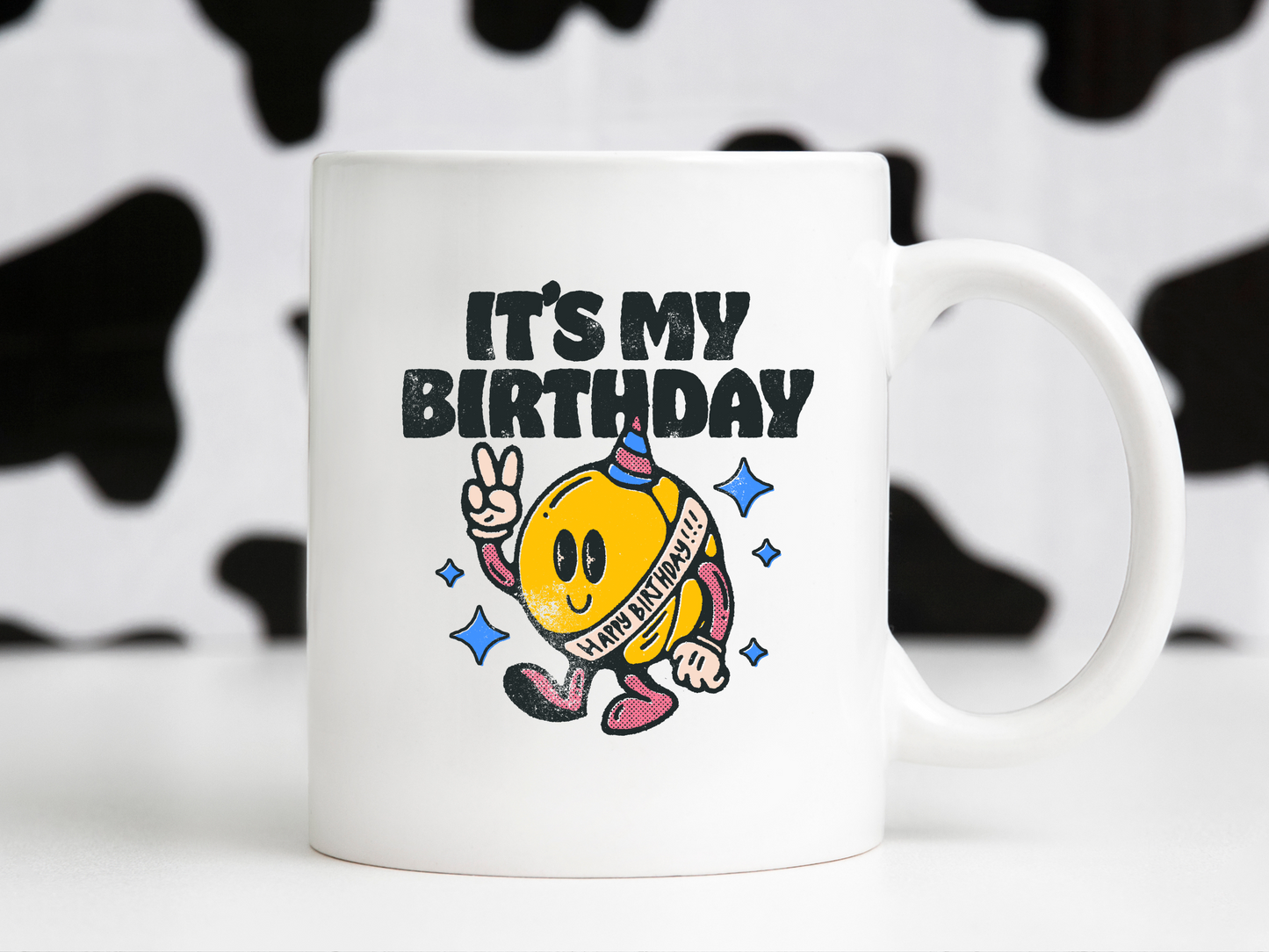 Its My Birthday Happy Retro Groovy Cartoon Sublimation Graphic Design | Instant Download | Png Zip File | Clipart Circuit Print Transfer Cut File