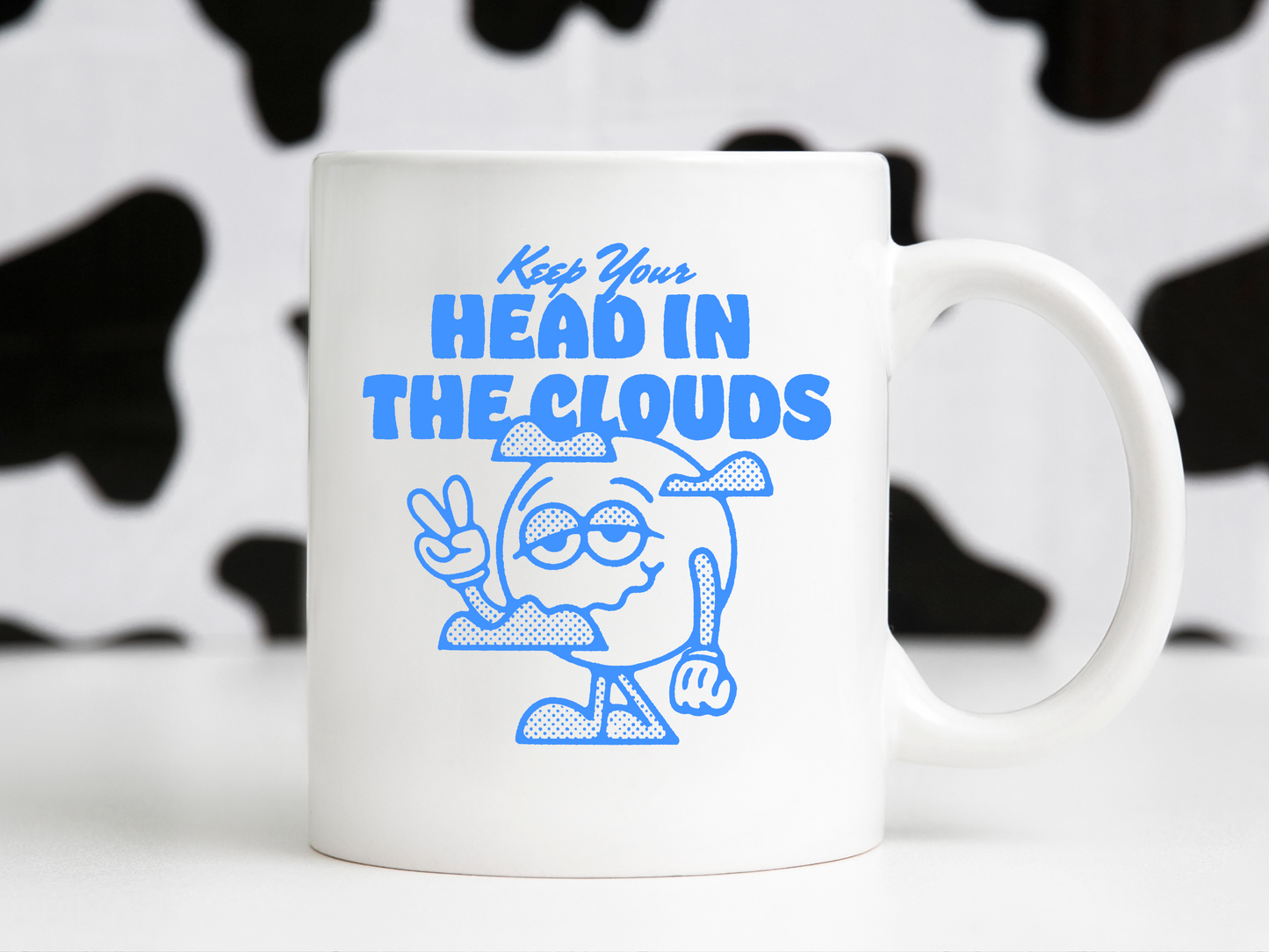 Keep Your Head In The Clouds Stoner Retro Groovy Cartoon Mascot Sublimation Graphic Design | Instant Download | Png Zip File | Clipart Circuit Print Transfer Cut File