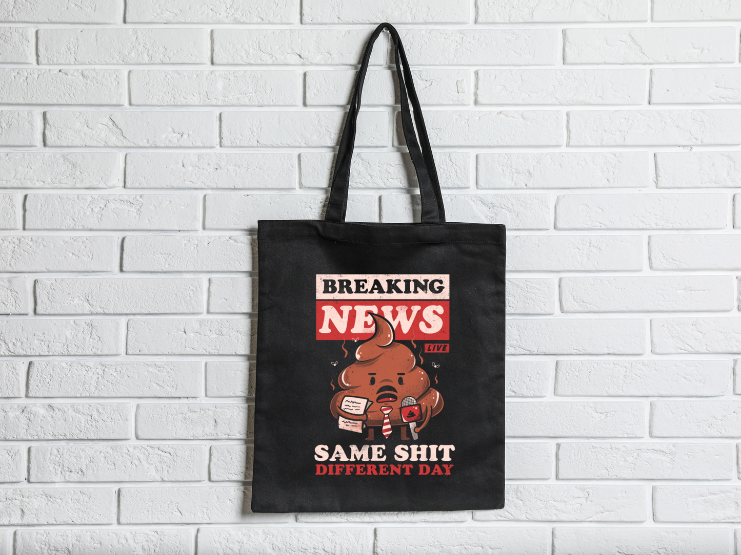 Breaking News Live Same Shit Different Day Retro Vintage Mascot News Anchor Sublimation Silhouette Graphic Design | Instant Download | Png Zip File | Clipart Circuit Print Transfer Cut File