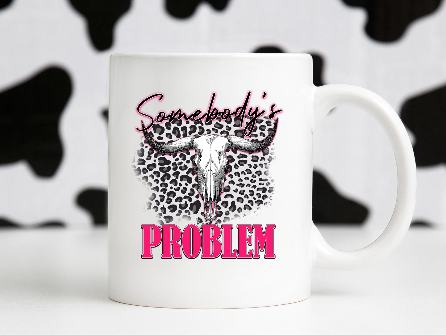 Somebody’s Problem Western Cowgirl Desert Skull Sublimation Graphic Design | Instant Download | Png Zip File | Clipart Circuit Print Transfer Cut File