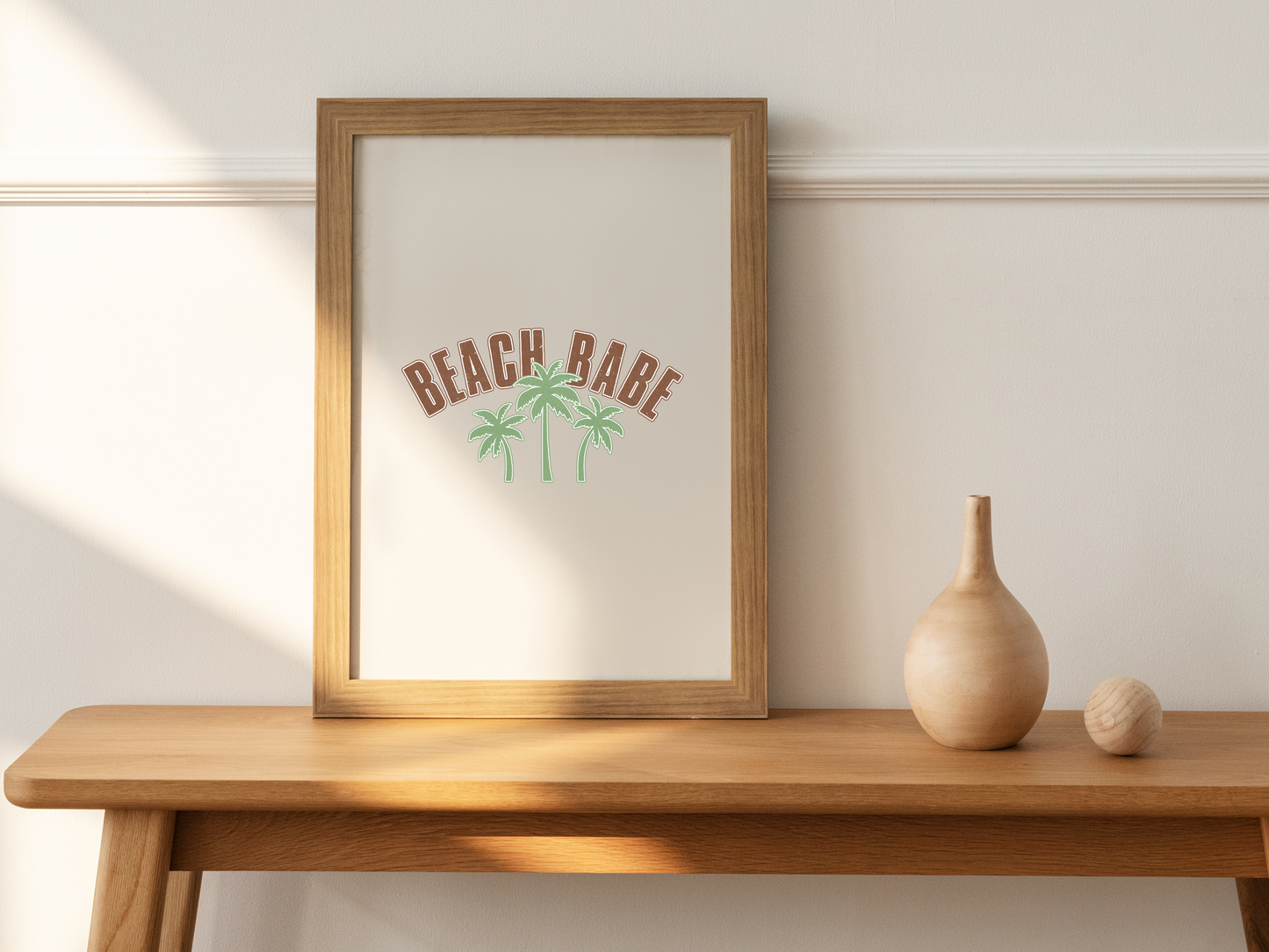 Beach Babe Retro Vintage Summer Palm Trees Sublimation Silhouette Graphic Design | Instant Download | Png Zip File | Clipart Circuit Print Transfer Cut File