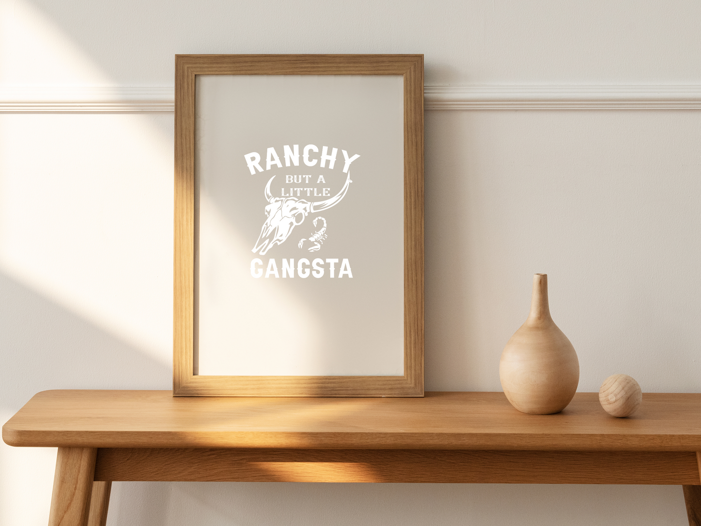 Ranchy But A Little Gangster Retro Western Cowboy Scorpion Skull Sublimation Graphic Design | Instant Download | Png Zip File | Clipart Circuit Print Transfer Cut File