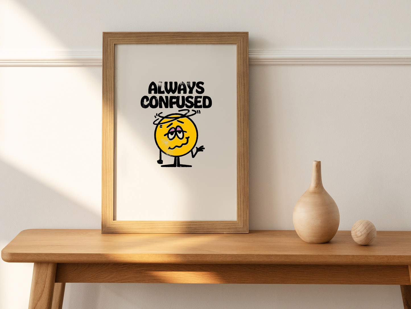 Always Confused Funny Stoner Cartoon Sublimation Graphic Design | Instant Download | Png Zip File | Clipart Circuit Print Transfer Cut File