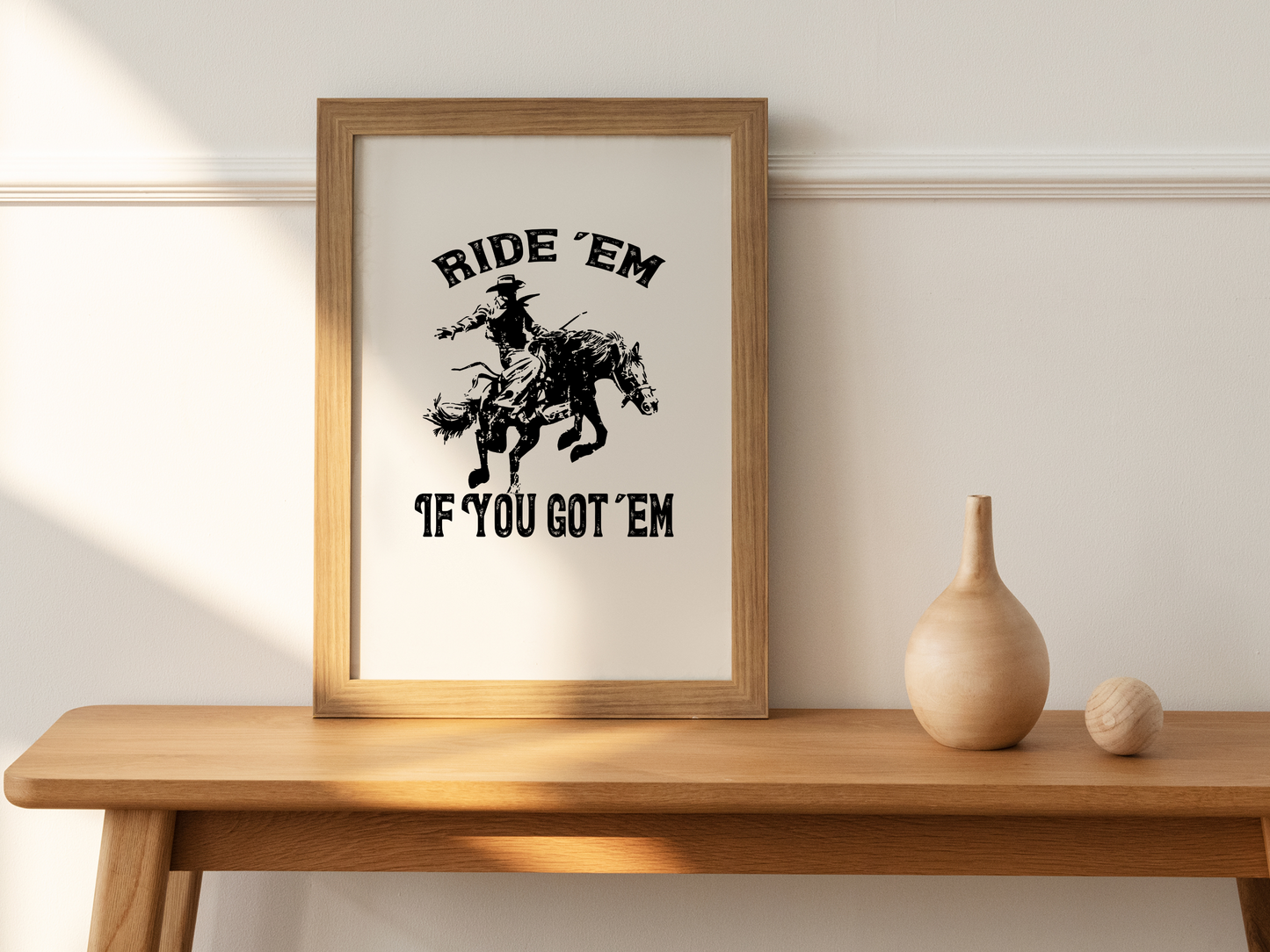 Ride ‘Em If You Got ‘Em Retro Western Cowboy Rodeo Bucking Horse Sublimation Graphic Design | Instant Download | Png Zip File | Clipart Circuit Print Transfer Cut File