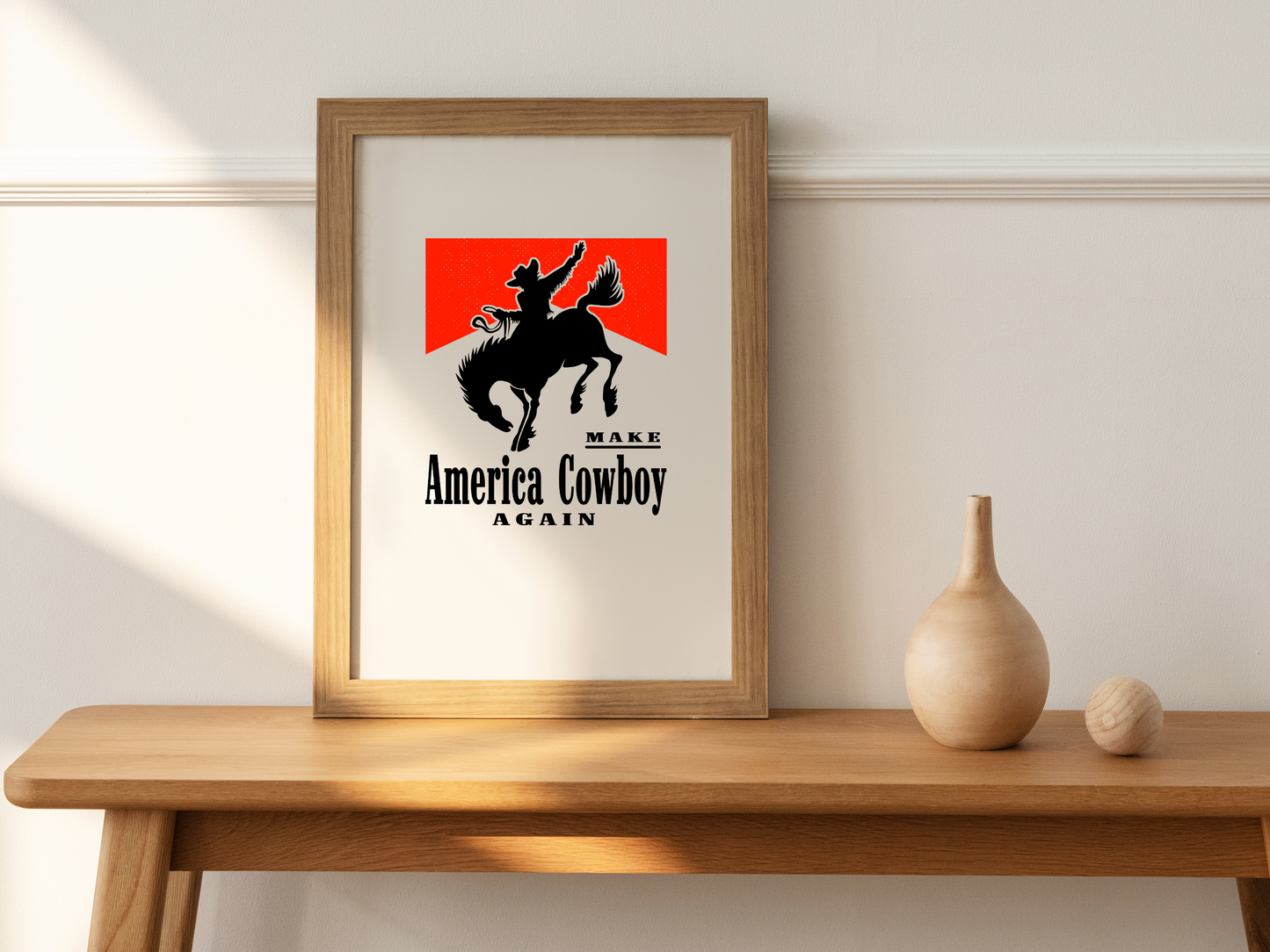 Make America Cowboy Again Retro Western Cigarette Box Bucking Horse Sublimation Graphic Design | Instant Download | Png Zip File | Clipart Circuit Print Transfer Cut File