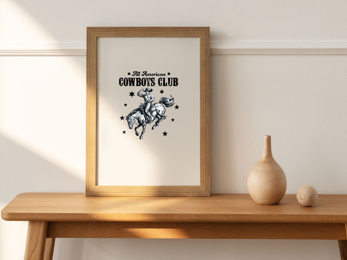 All American Cowboys Club Vintage Western Country Rodeo Bucking Horse Sublimation Graphic Design | Instant Download | Png Zip File | Clipart Circuit Print Transfer Cut File