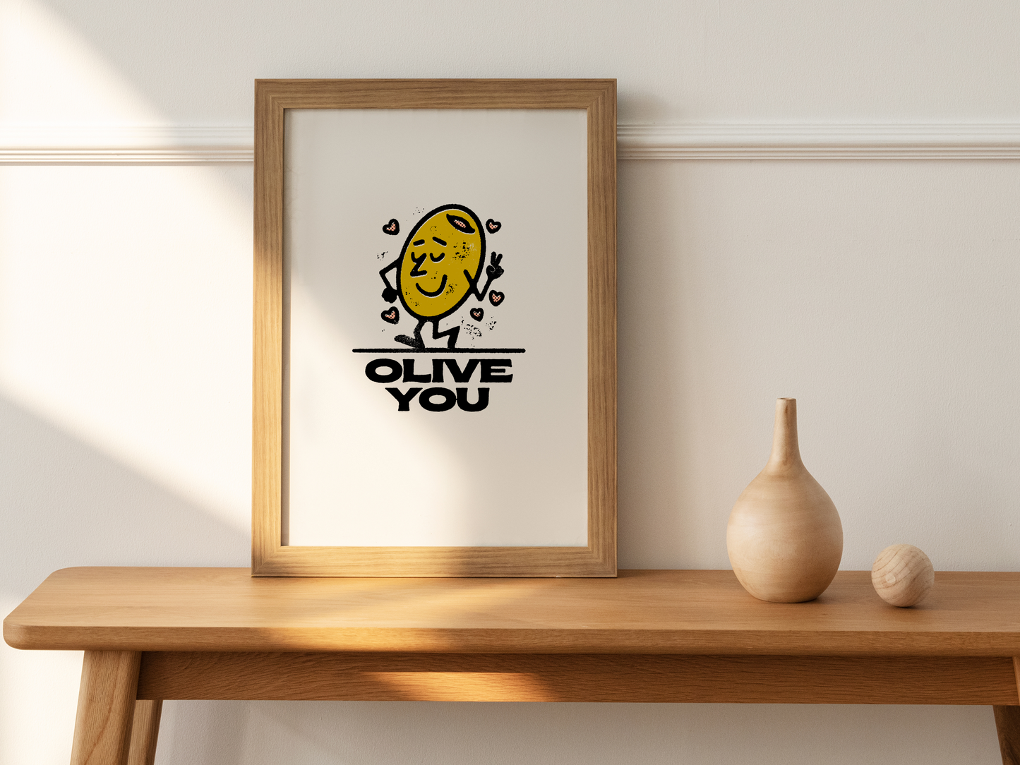 Olive You Funny Retro Groovy Hipster Cartoon Mascot Sublimation Graphic Design | Instant Download | Png Zip File | Clipart Circuit Print Transfer Cut File