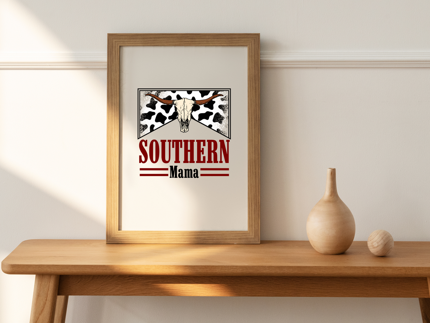 Southern Mama Western Cow Print Cigarette Box Skull Sublimation Graphic Design | Instant Download | Png Zip File | Clipart Circuit Print Transfer Cut File