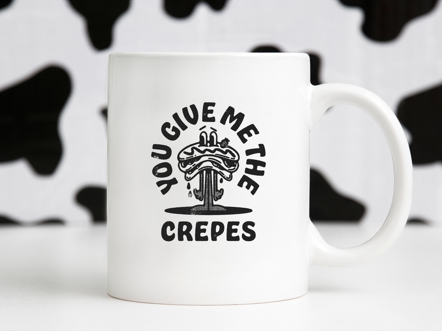 You Give Me The Crepes Retro Groovy Cartoon Mascot Sublimation Graphic Design | Instant Download | Png Zip File | Clipart Circuit Print Transfer Cut File